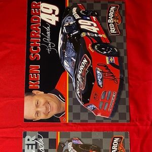 Kenny Schrader Hero/Stat Cards One with Autograph